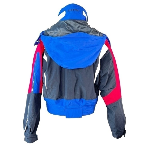 Schoffel Ski Jacket Gore-Tex Waterproof Size 6 Small 38 Red White Blue Black EUC - Picture 6 of 16